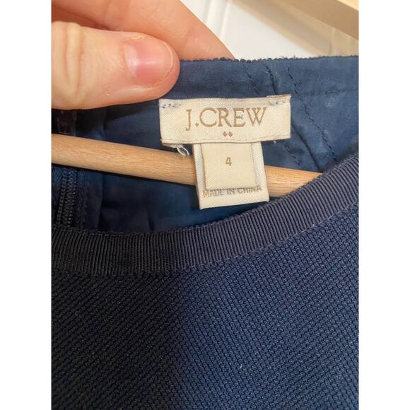 J. Crew Navy Dress Bundle Women's 6 Navy Sheath Dress, Floral Classic Office - Picture 4 of 6